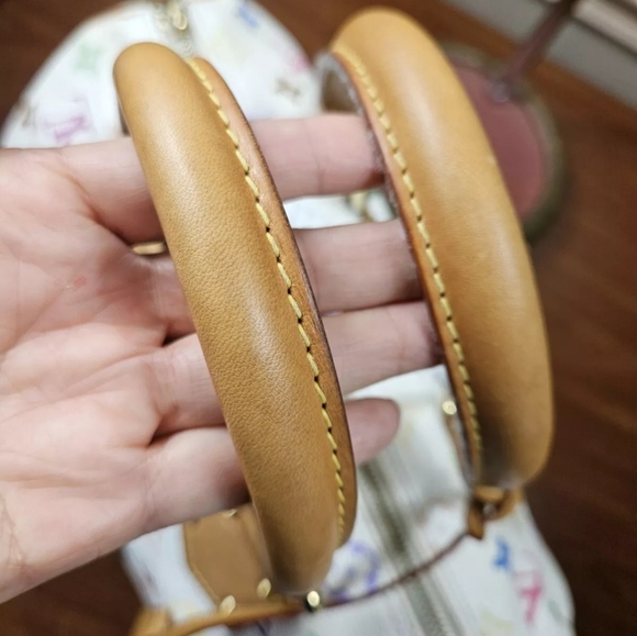 Auth Louis Vuitton Speedy 30 Multicolor White Bag - Picture 7 of 15